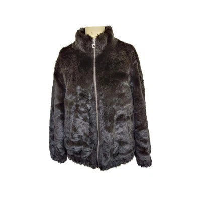 Giubbotto bomber in finto visone