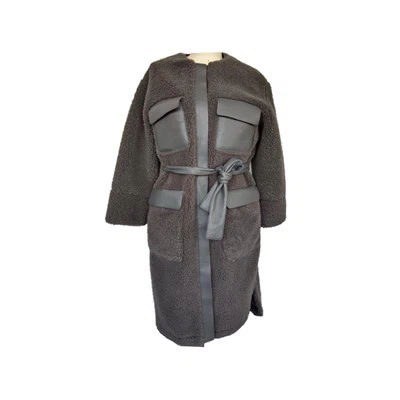 Cappotto di pelliccia Teddy marrone